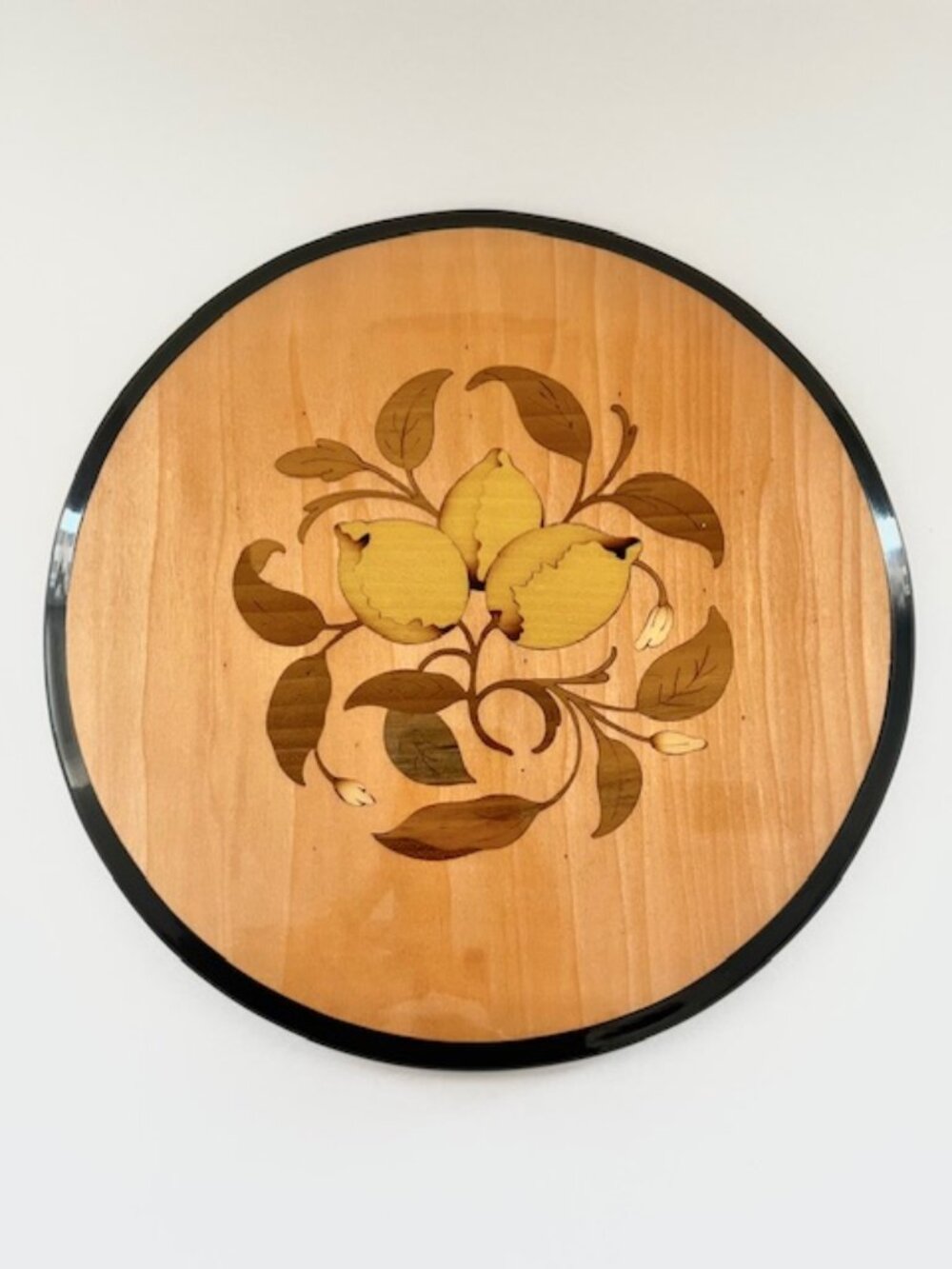 Wood Tray Trivet Round Made in Italy